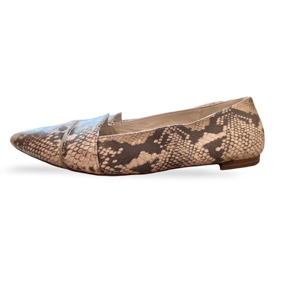 Womens Cole Haan Gray Leather Snake Print Pointed Toe Ballet Flats Size US 10B - Picture 7 of 12